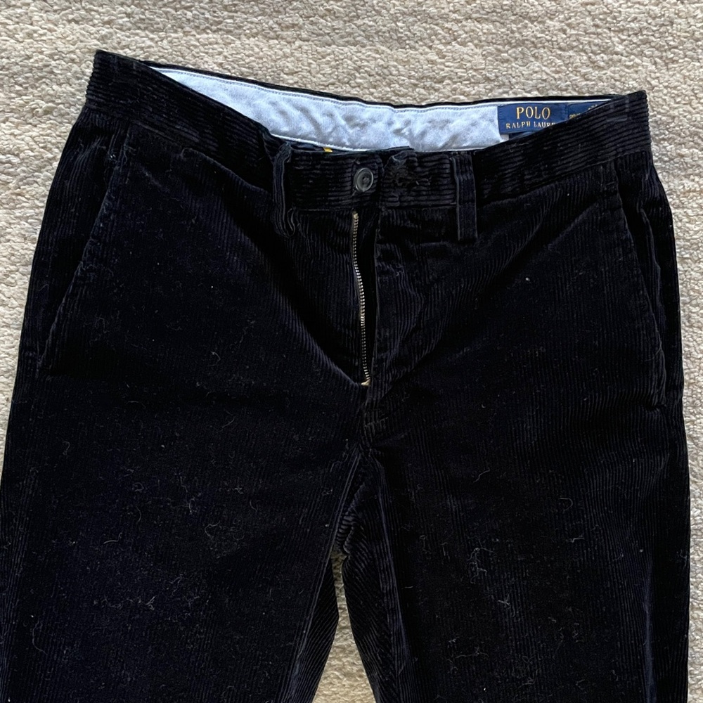 Polo Ralph Lauren Bedford Stretch Corduroy Pants black 30x32
